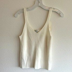 White Tank Top- SMALL-- NWT